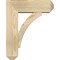Ekena Millwork Thorton Craftsman Rough Sawn Bracket w/ Offset Brace, Douglas Fir, 6"W x 16"D x 20"H BKT0604X16X20THR04RDF - alternate 2